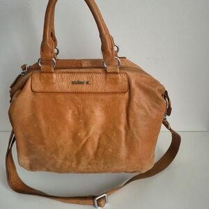 Rudsak Cognac Leather Crossbody Satchel Bag